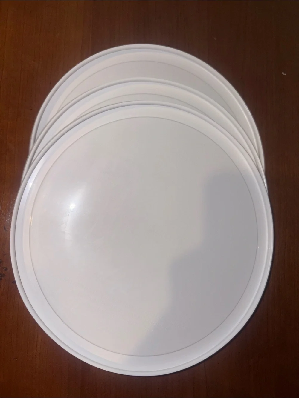 Corningware FS-1-PC Round Casserole Dish White Lid Replacement Set of 3